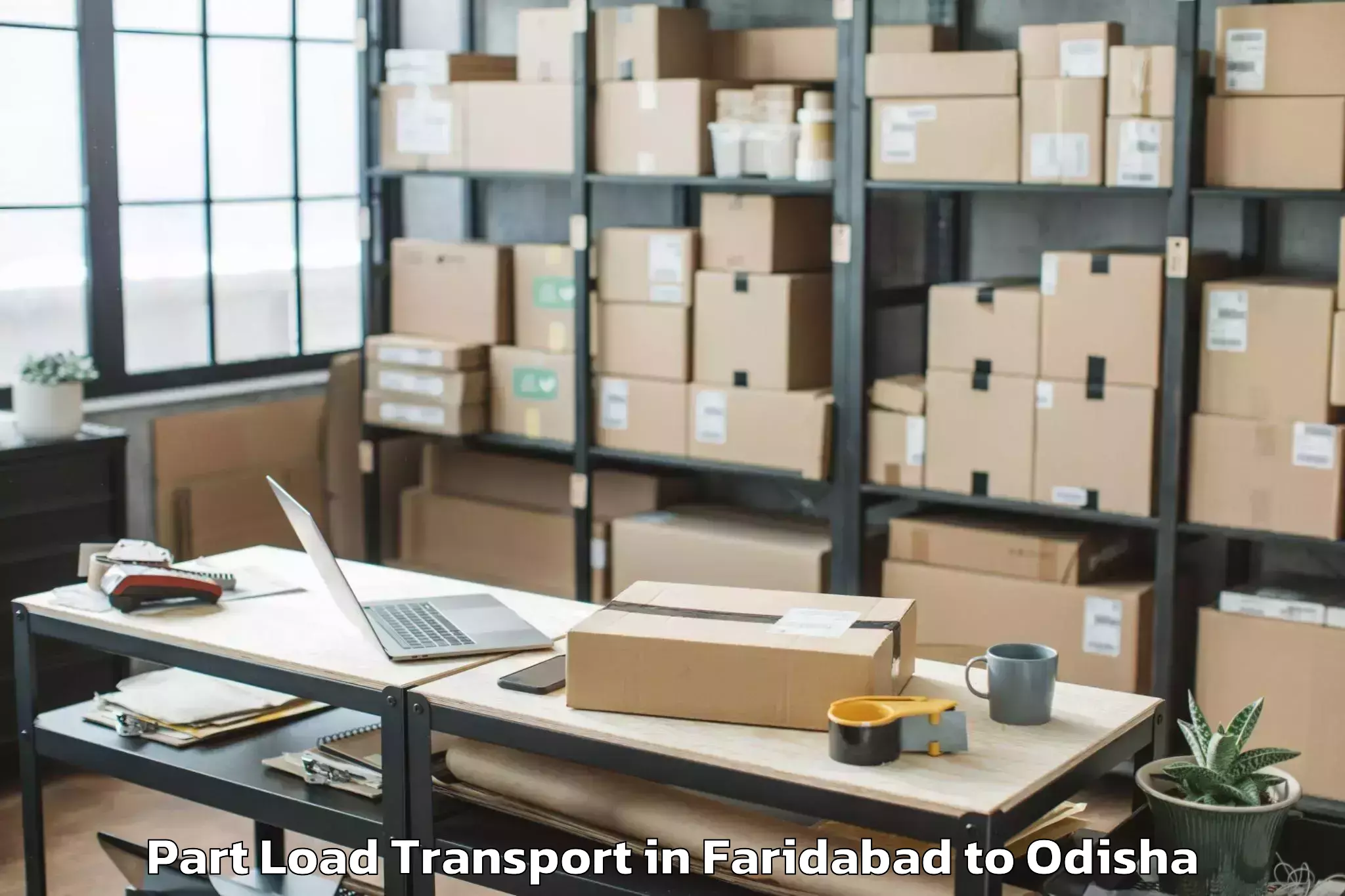 Book Faridabad to Anugul Part Load Transport